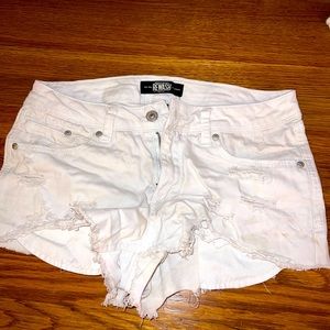 White Rewash denim shorts size 3